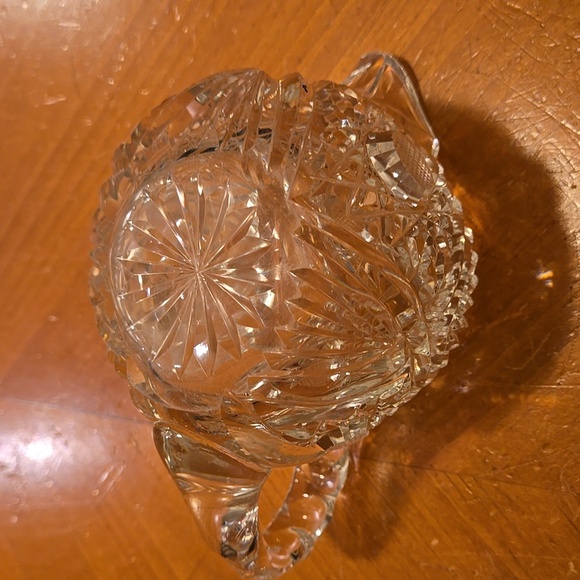 Antique American Brilliant Period Cut Glass Crystal Creamer & Sugar Set - Picture 11 of 16